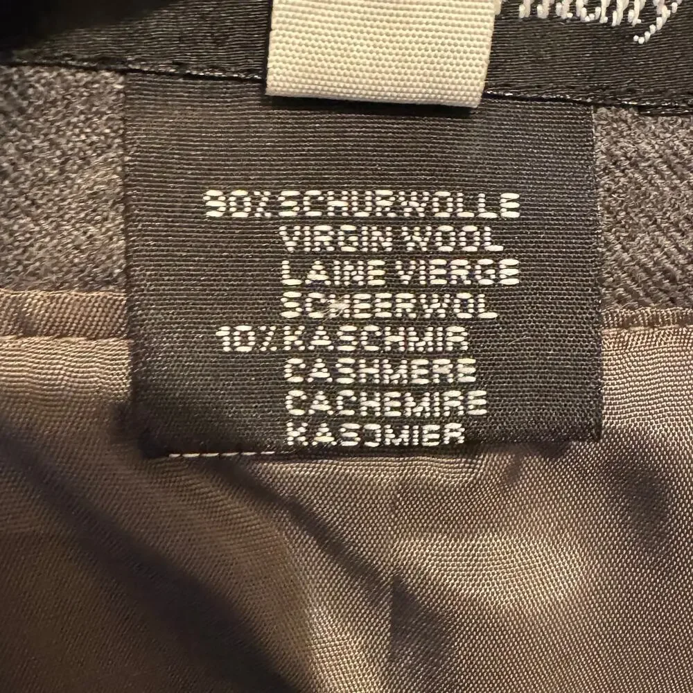 Vtg Louis, Boston Wool Cashmere Blend Gray Midi Skirt Made in West Germany
